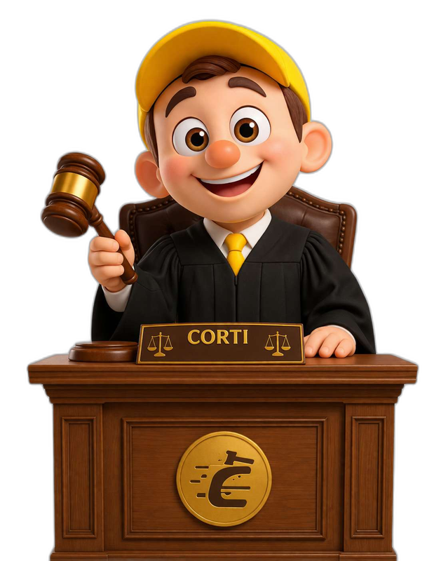 Corti como juez de La Corte